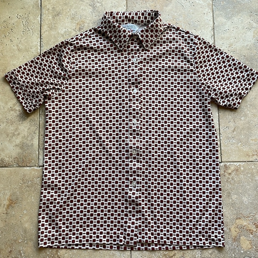 Sears “The Shirt” Retro Polyester Perma-Prest Shirt XS - Picture 7 of 7